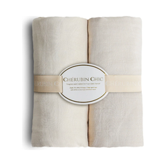 baby bamboo muslin swaddle blanket | white moments