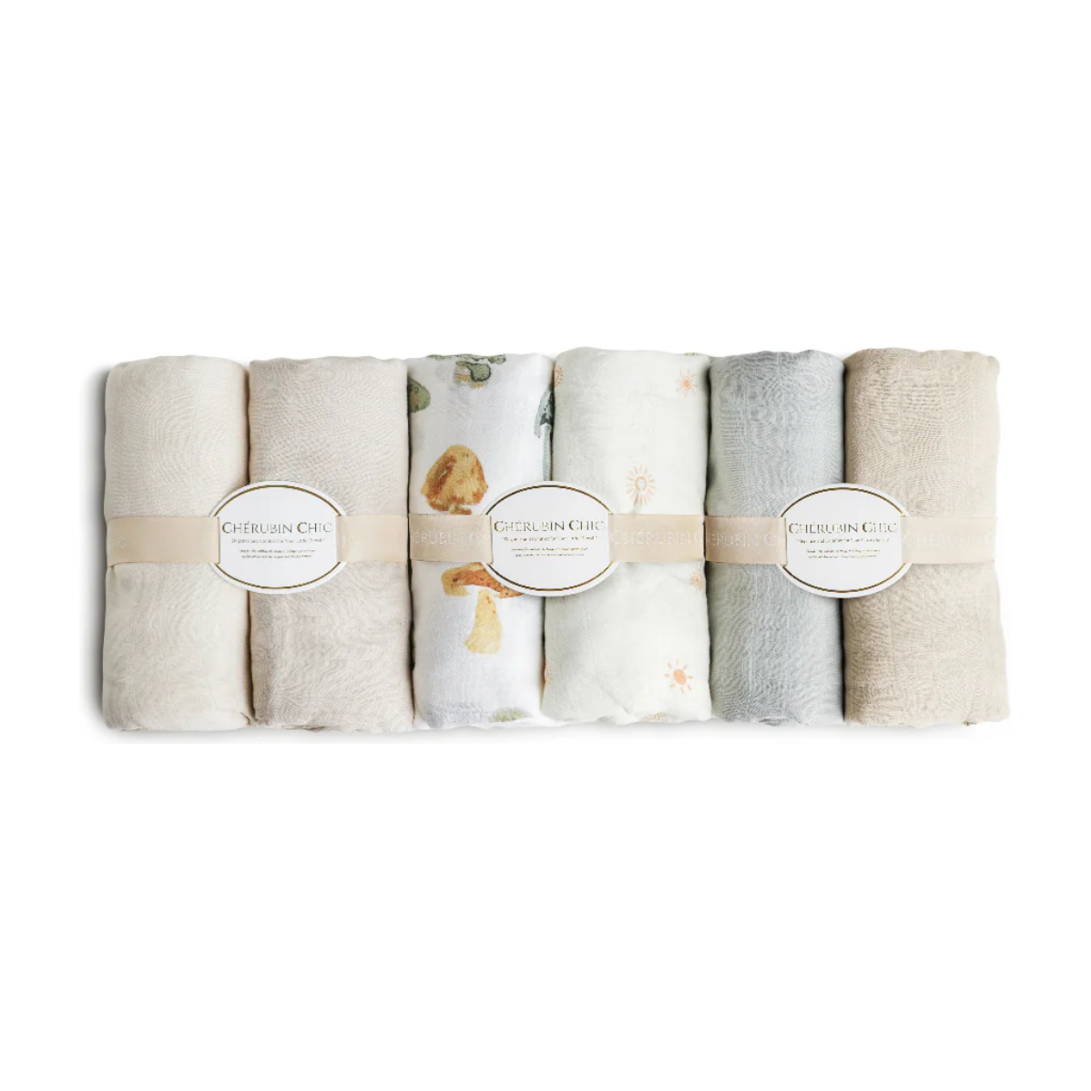 baby bamboo muslin swaddle blanket | white moments