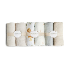 baby bamboo muslin swaddle blanket | white moments