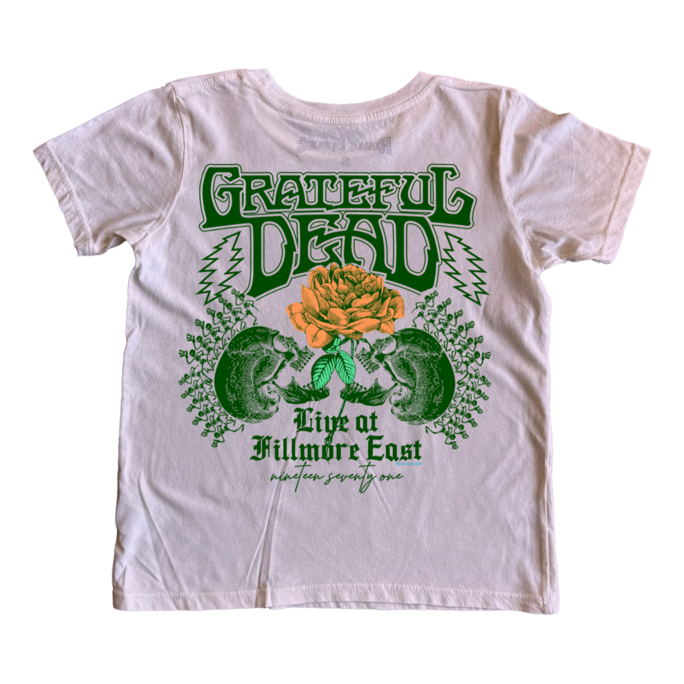 grateful dead skull & rose s/s tee plum