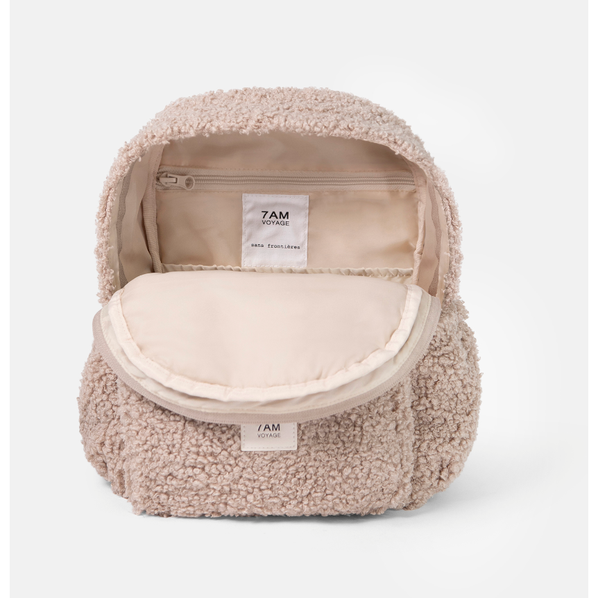 teddy backpack | oatmeal