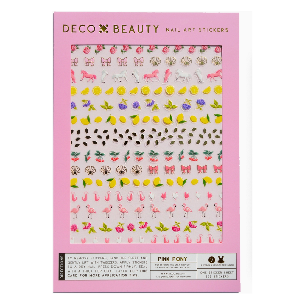 nail art stickers | pink pony