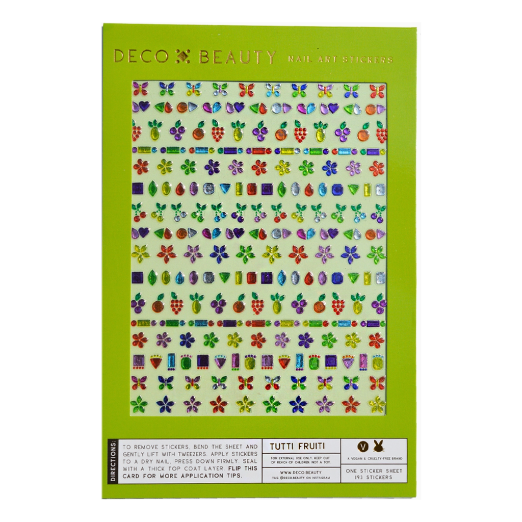 nail art stickers | tutti fruity
