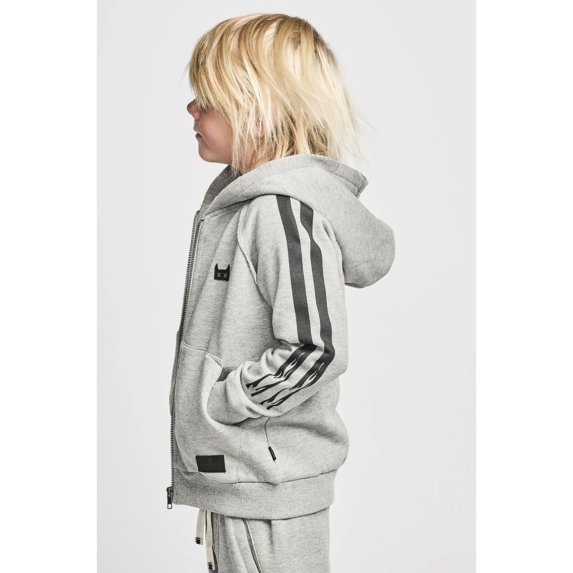 mundas zip hoody | grey marle