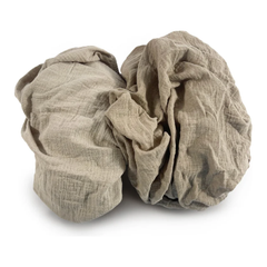 organic muslin cot sheet set of 2: soft, breathable comfort | brown & grey