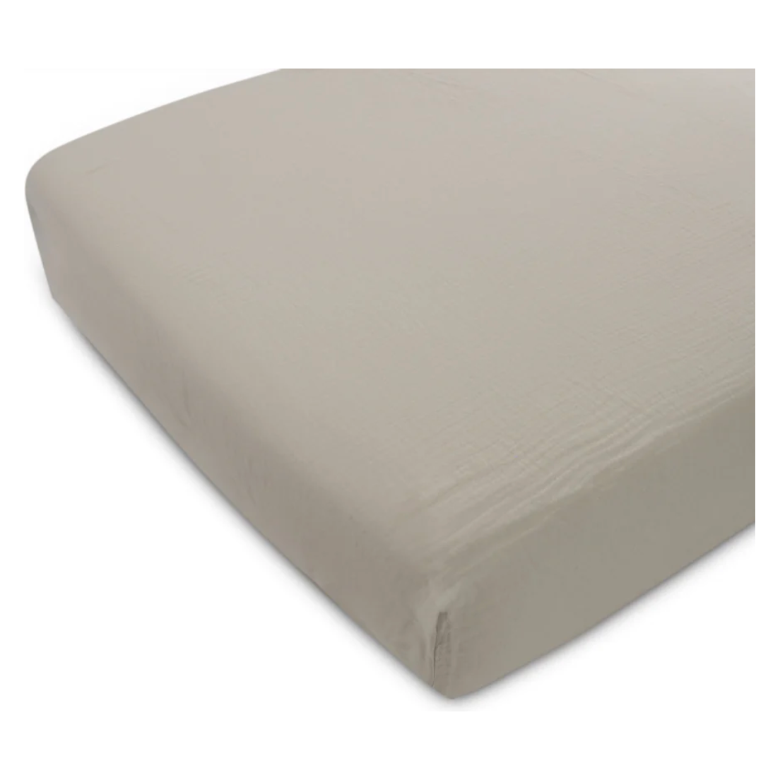 organic muslin cot sheet set of 2: soft, breathable comfort | brown & grey