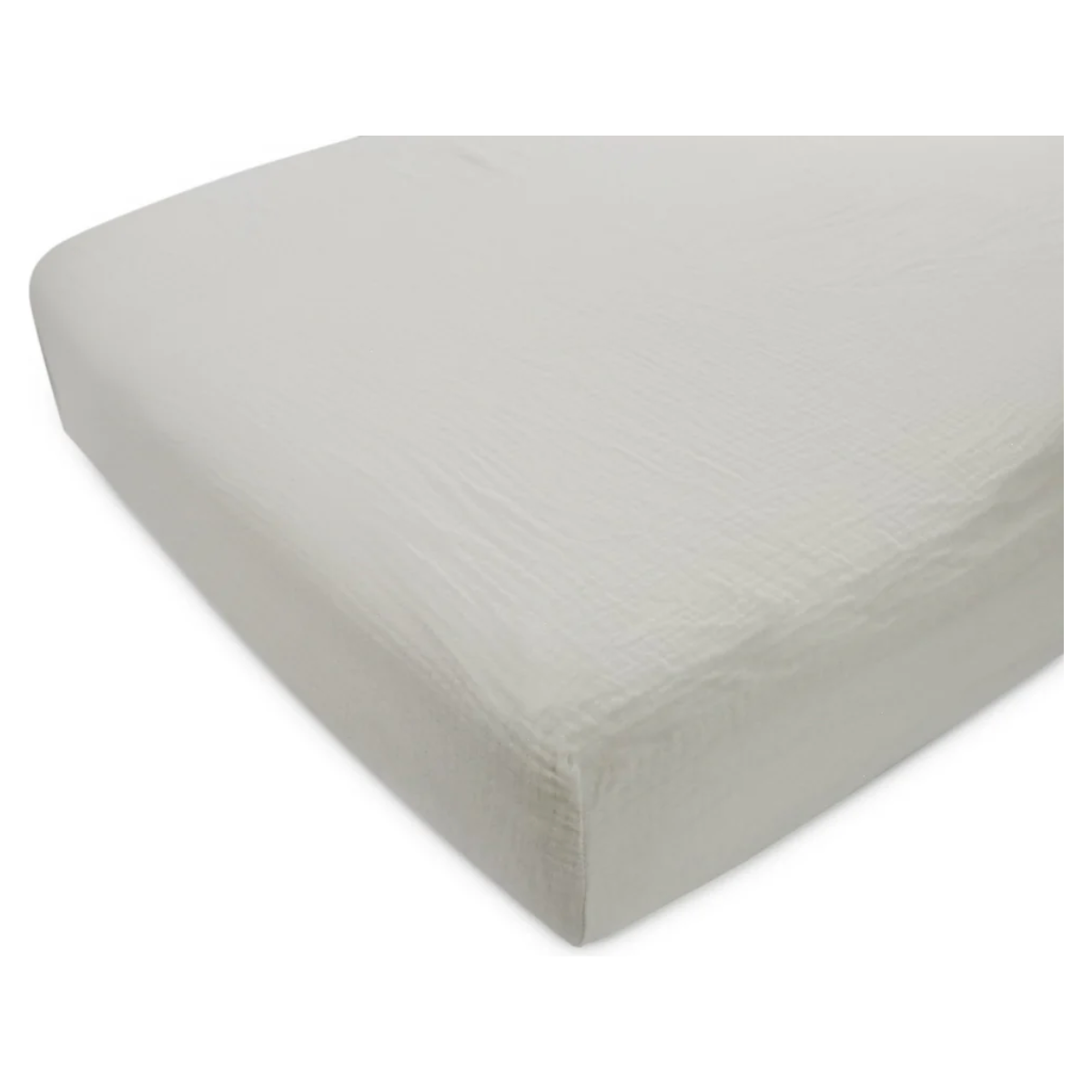 organic muslin cot sheet set of 2: soft, breathable comfort | cream & white