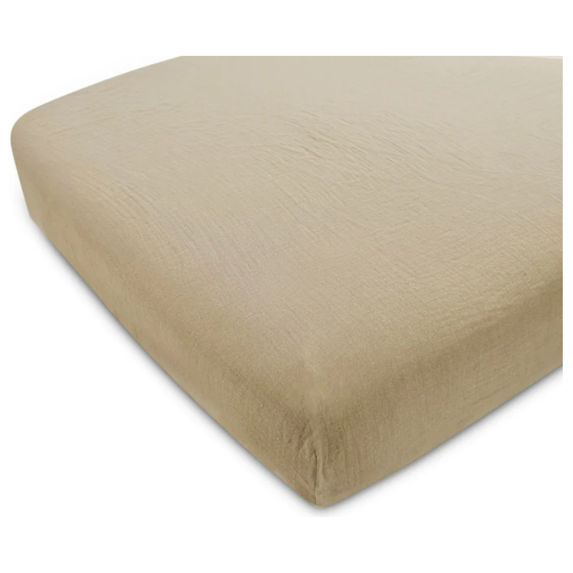 organic muslin cot sheet set of 2: soft, breathable comfort | cream & white