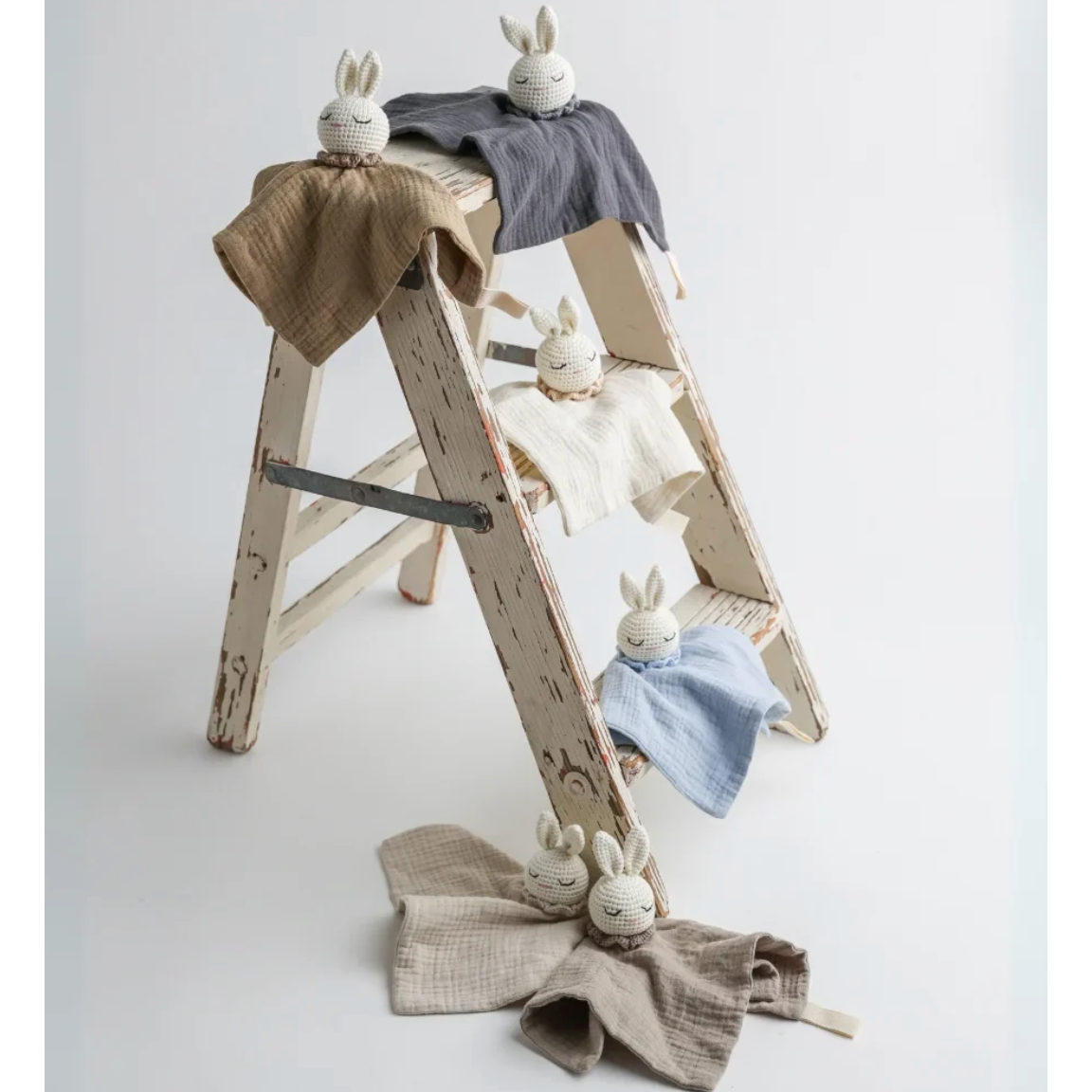 snuggly soft baby comforter toy | dark blue