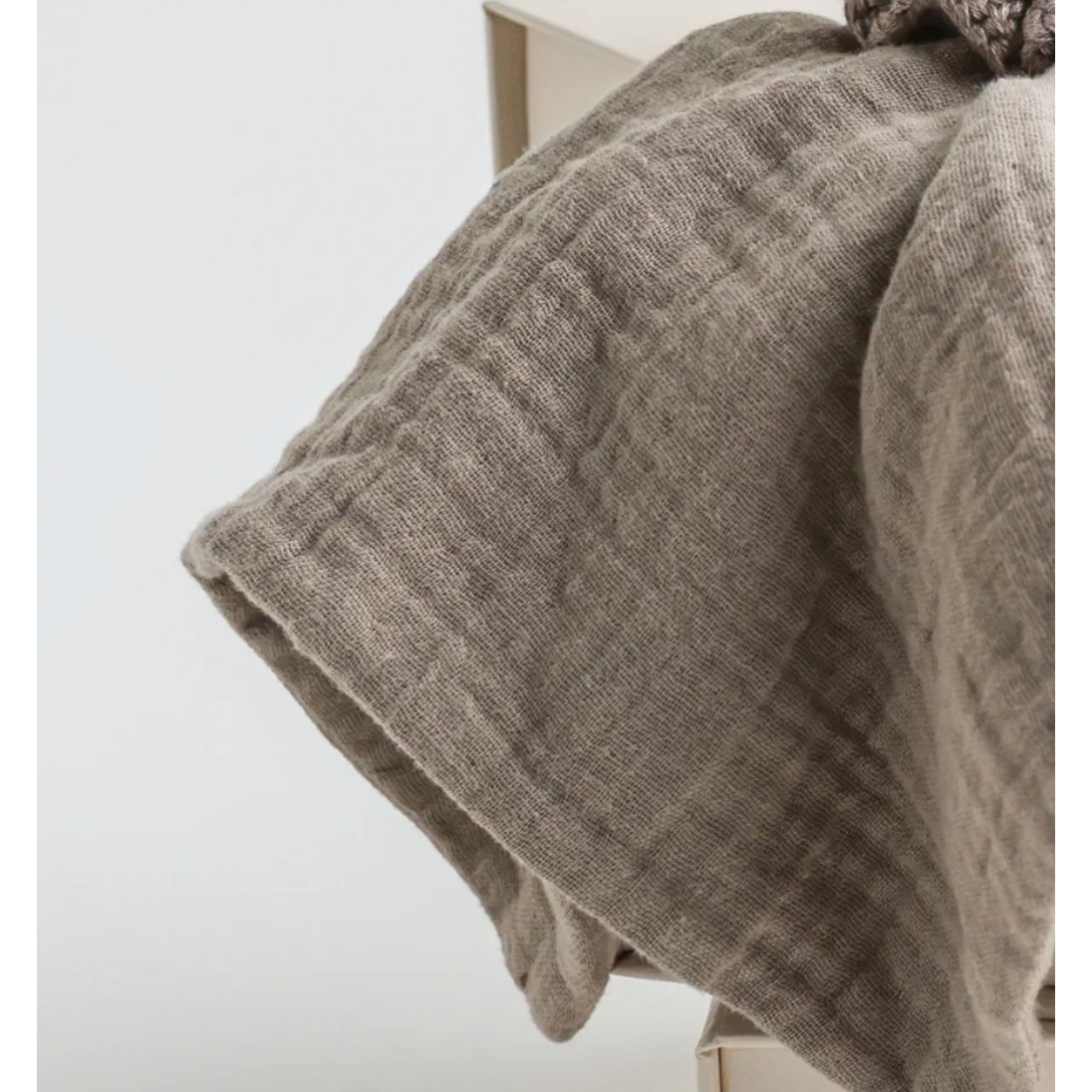 snuggly soft baby comforter toy | khaki