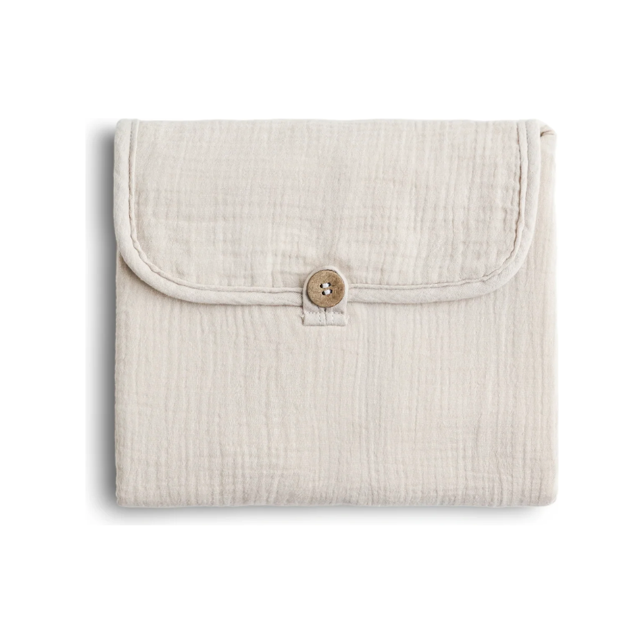 soft & secure baby changing pad | beige