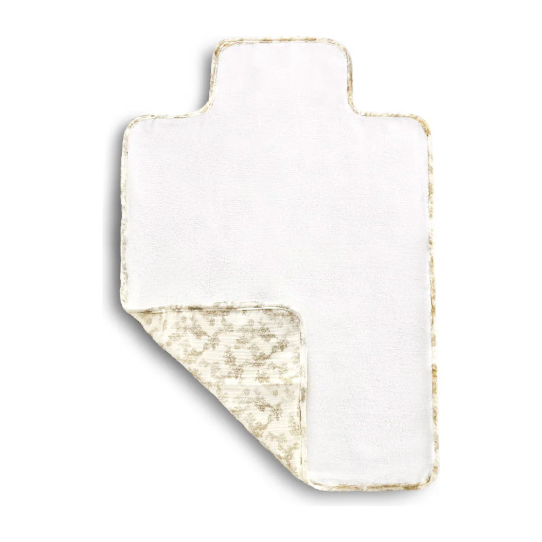 soft & secure baby changing pad | floral nude