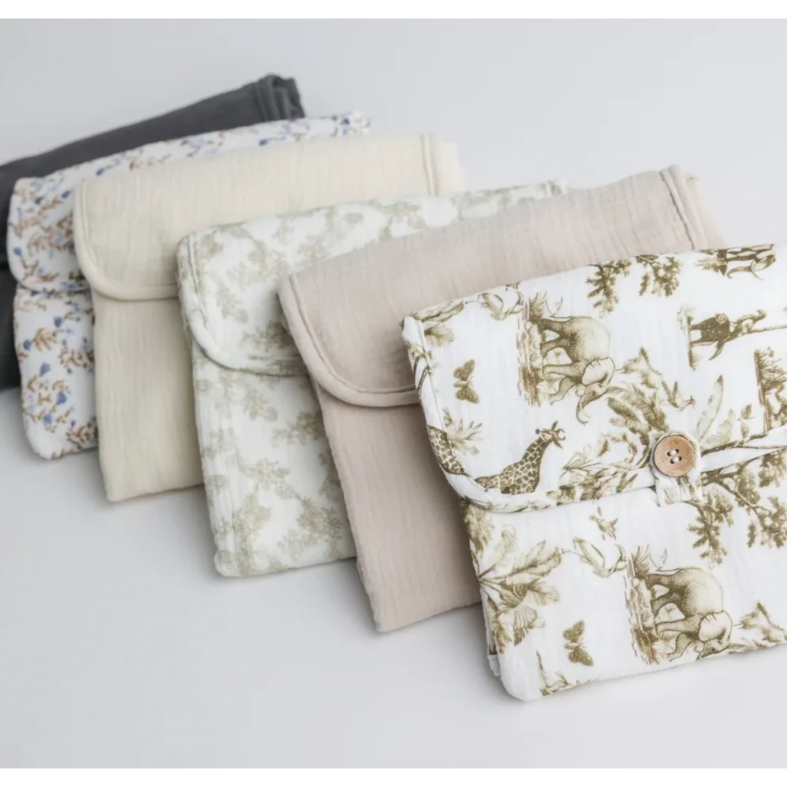 soft & secure baby changing pad | floral nude