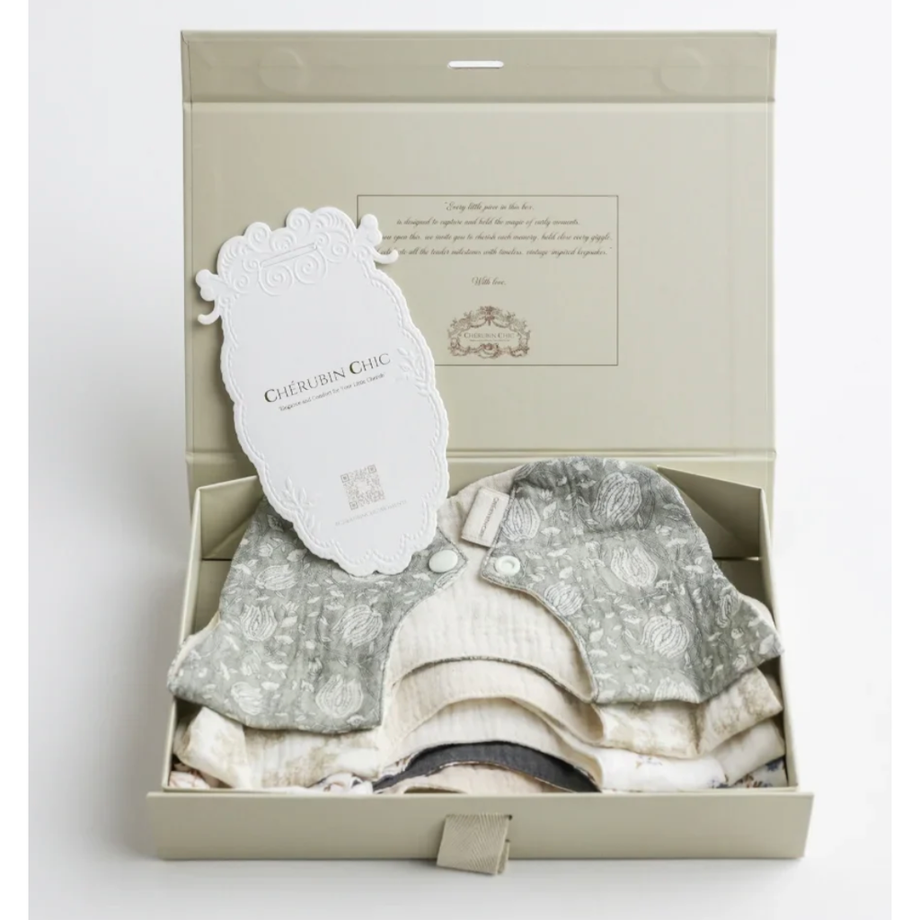 soft double sided baby bib set: 5-pack of absorbent, stylish comfort