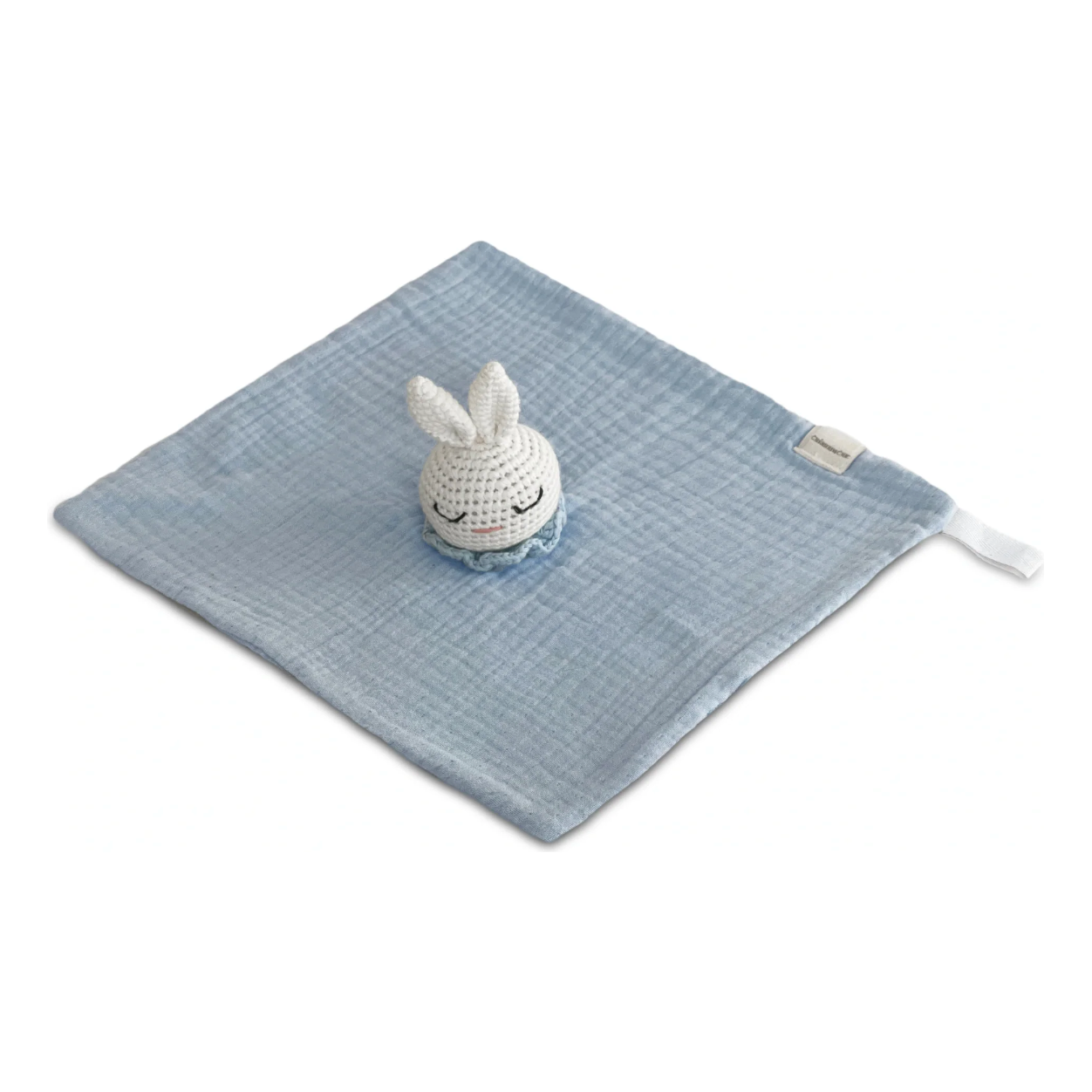 snuggly soft baby comforter toy | baby blue