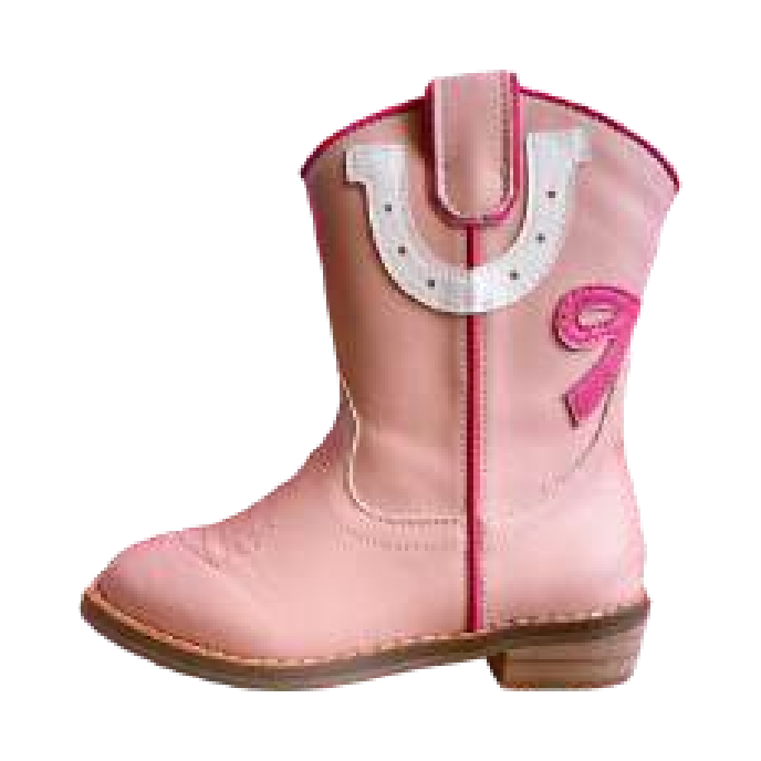 horseshoe cowgirl boot | pink