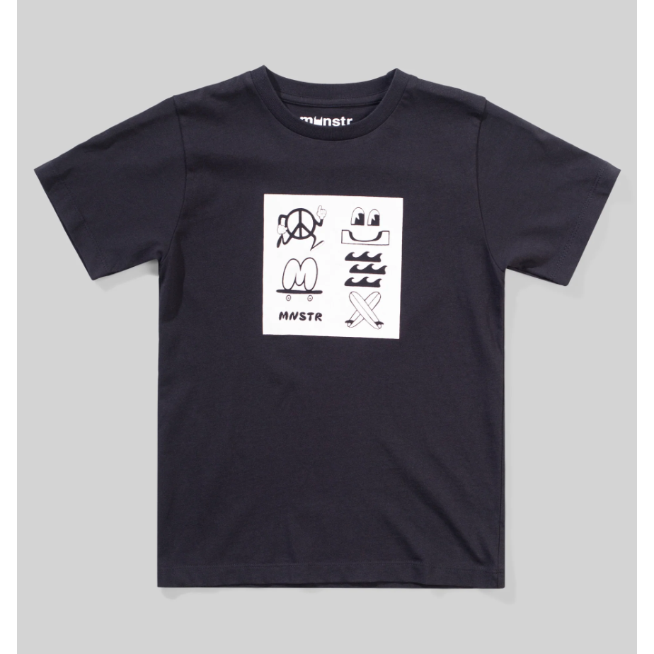 smilelogo tee | black