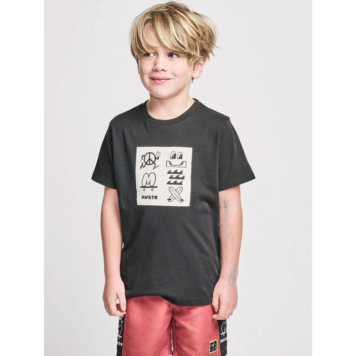 smilelogo tee | black