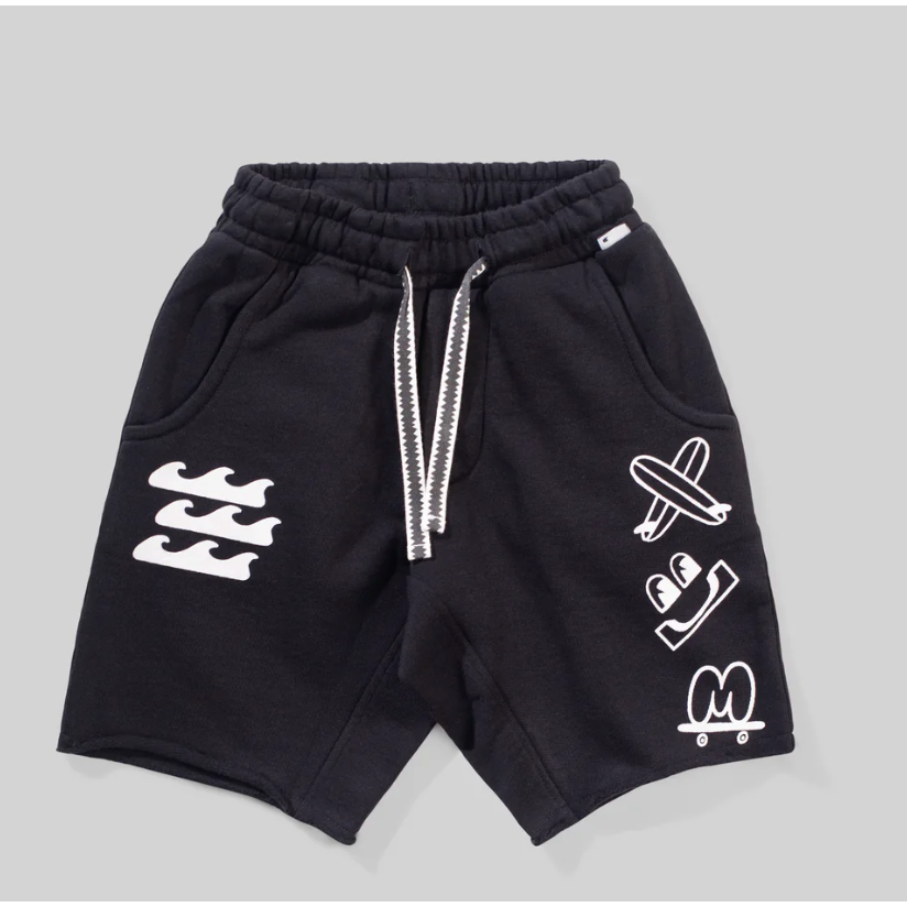 branded short | black