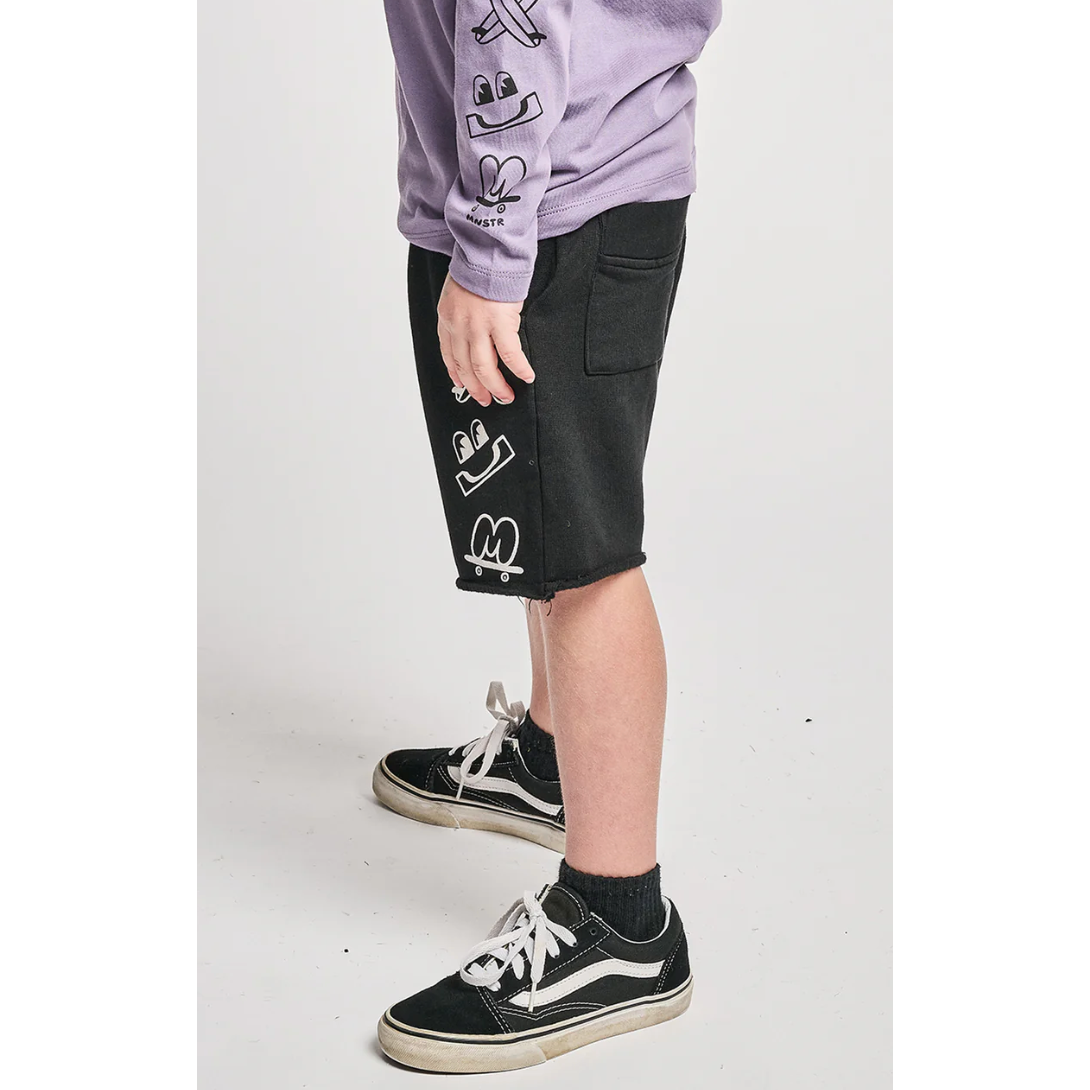 branded short | black