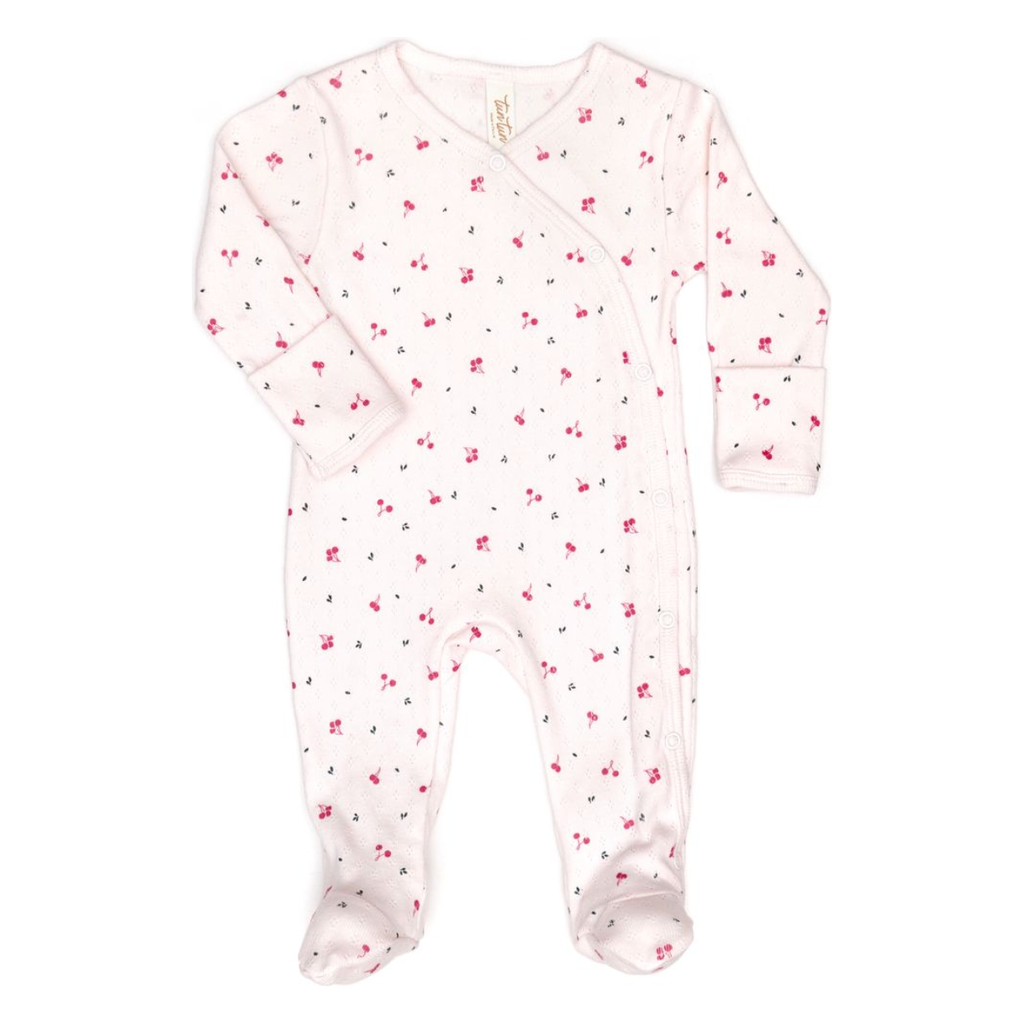 Milan Footie | Violet Little Cherries