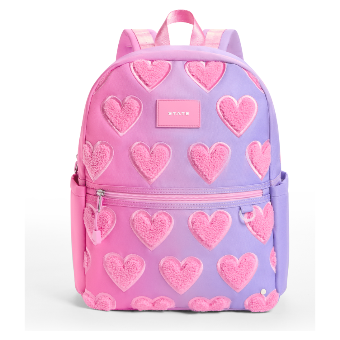 kane kids backpack | ombre fuzzy hearts PREORDER