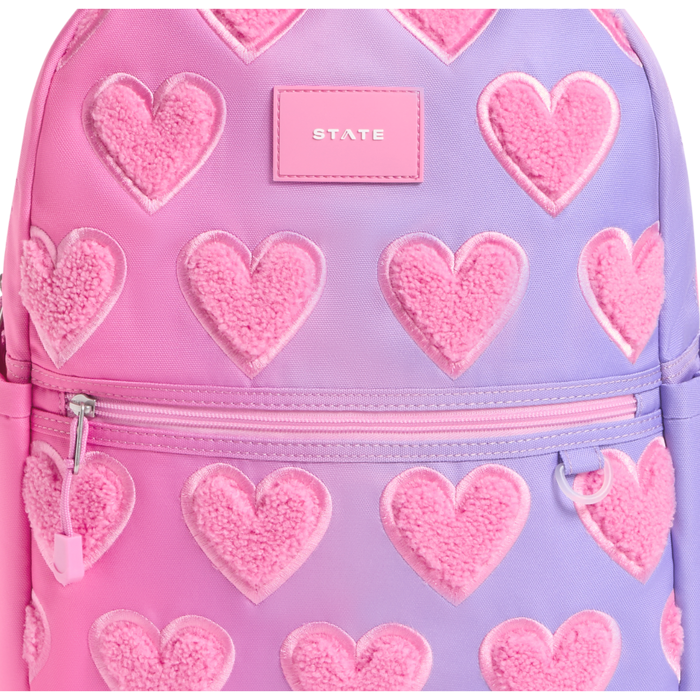 kane kids backpack | ombre fuzzy hearts PREORDER