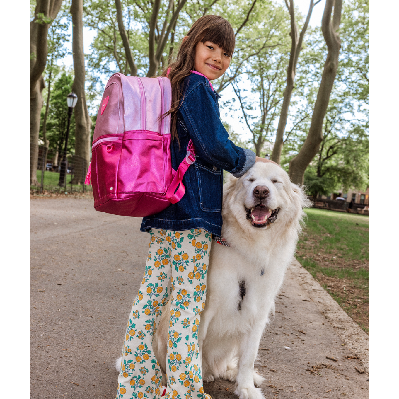 kane kids backpack | hot pink heart PREORDER