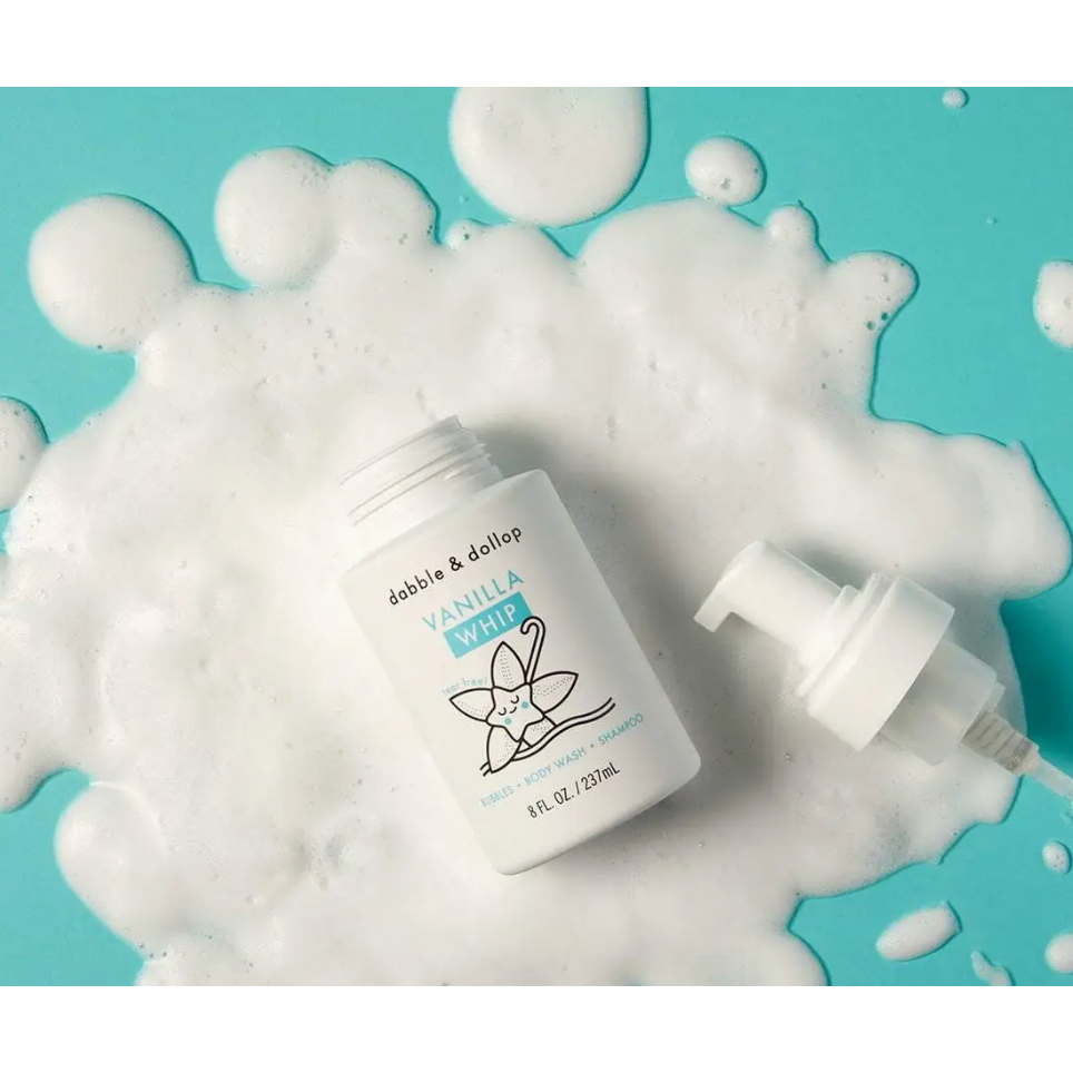 all-natural vanilla foaming shampoo & body whip