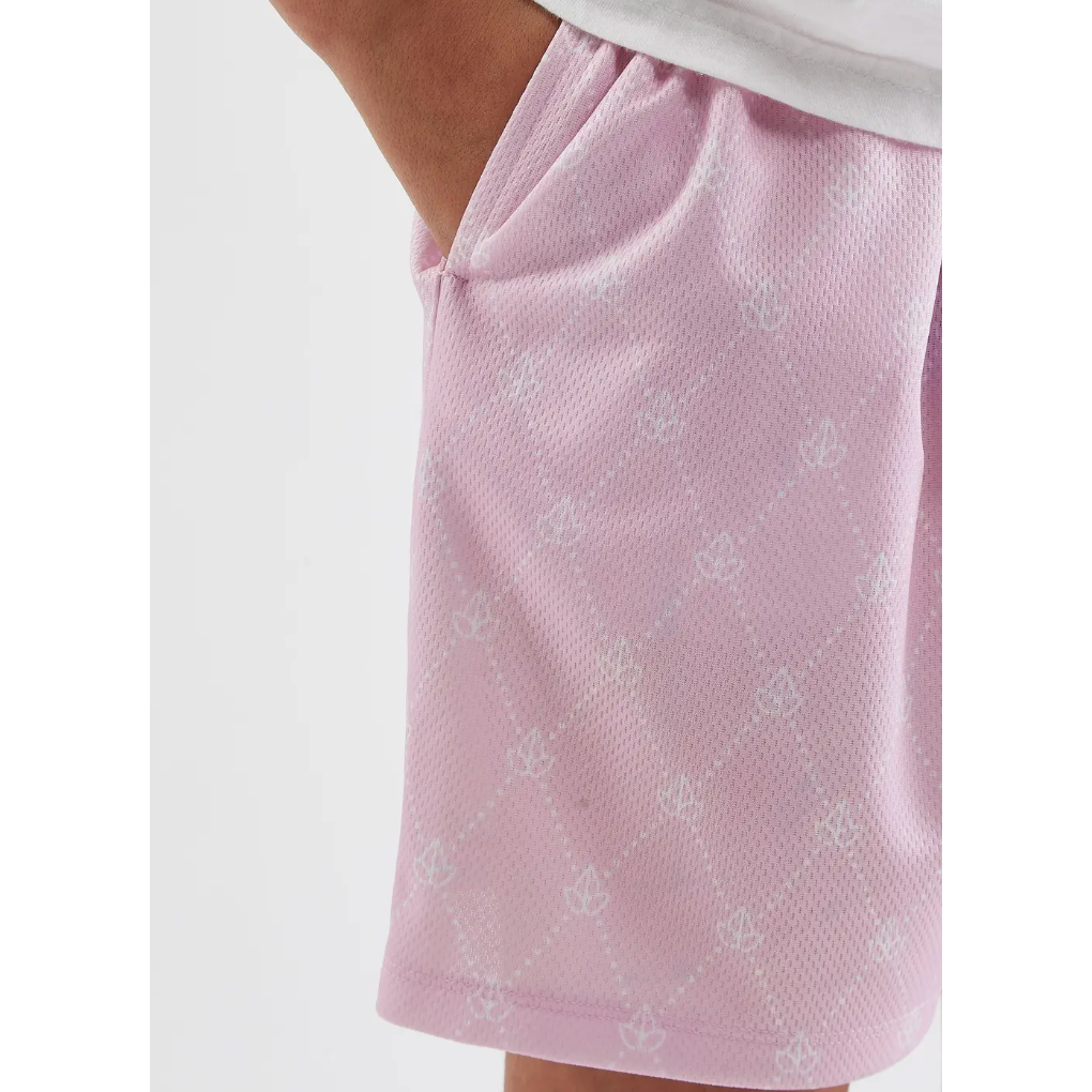 pink diamond monogram shorts