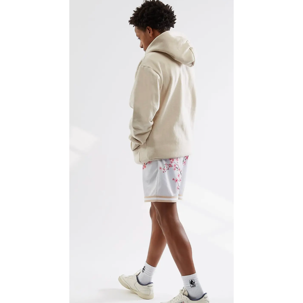 white blossom shorts