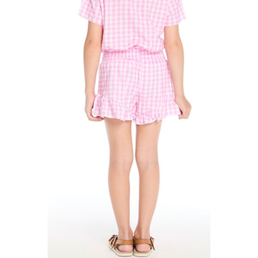 grotto short  | pinky gingham
