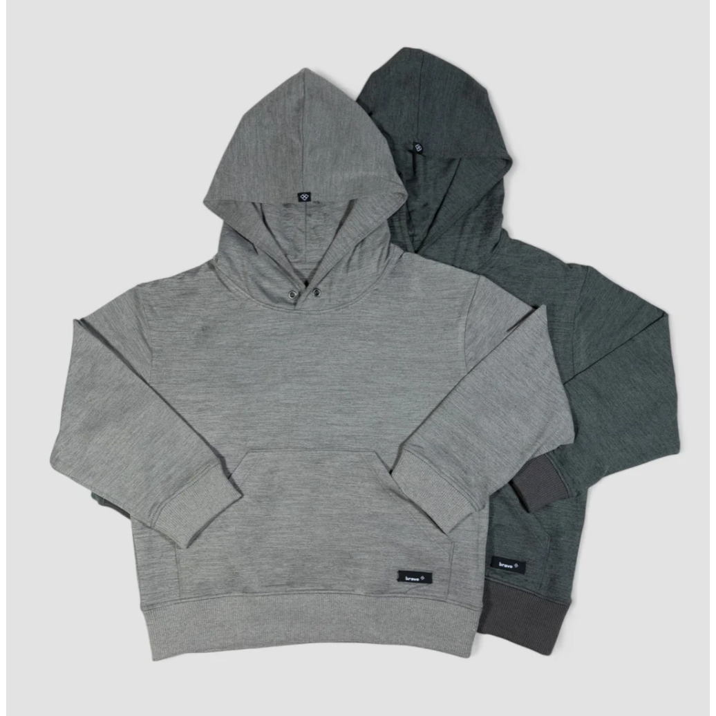 shaker hoodie || charcoal