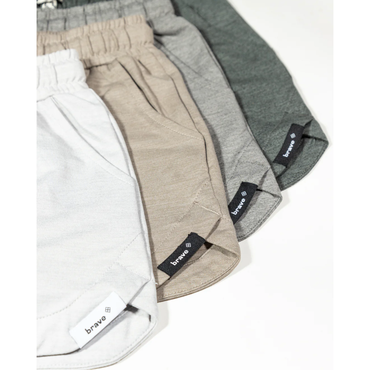 shaker shorts || light heather grey