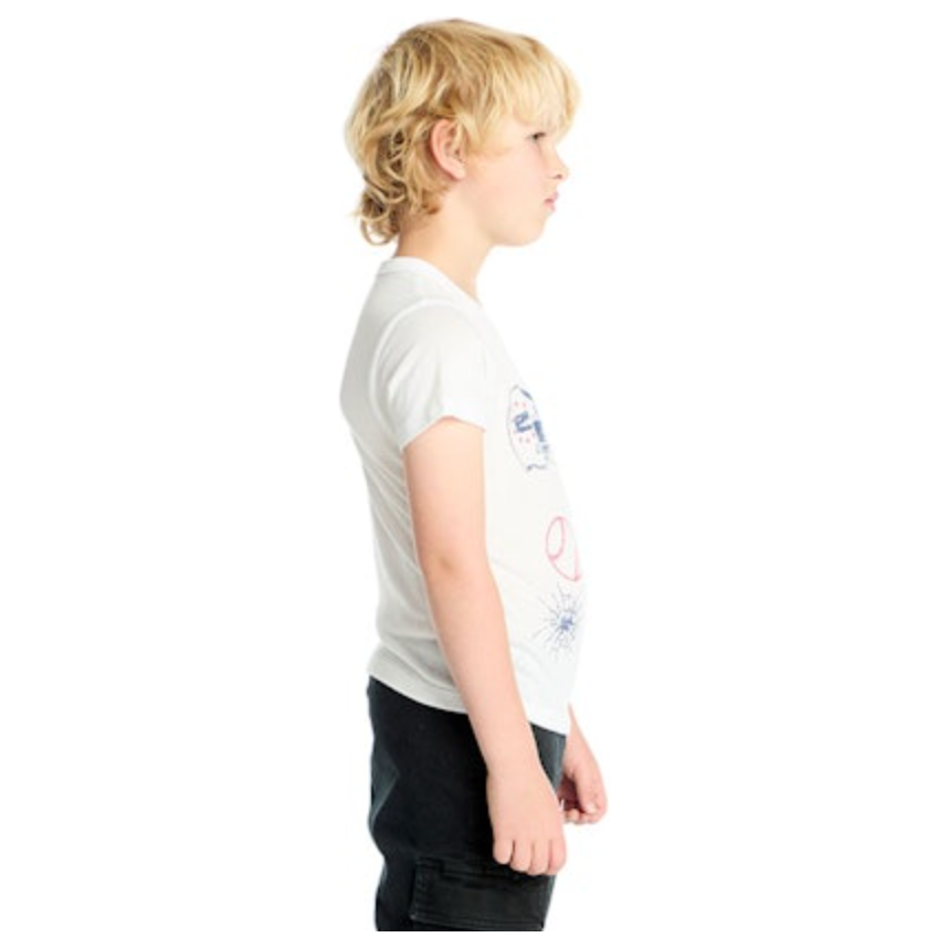 varsity icons tee | white