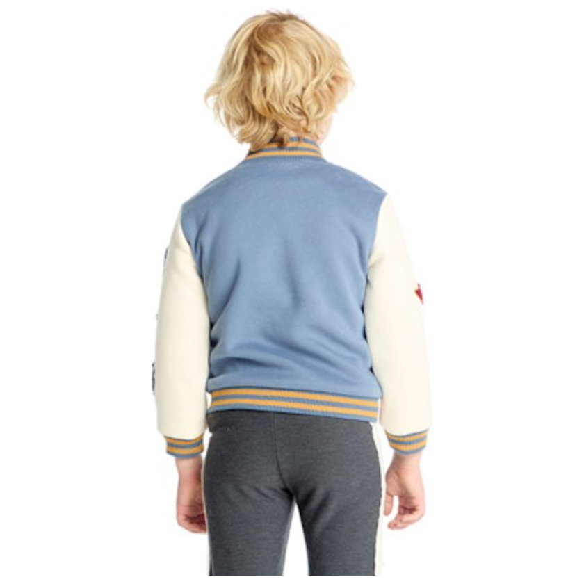 allan bomber jacket | blue