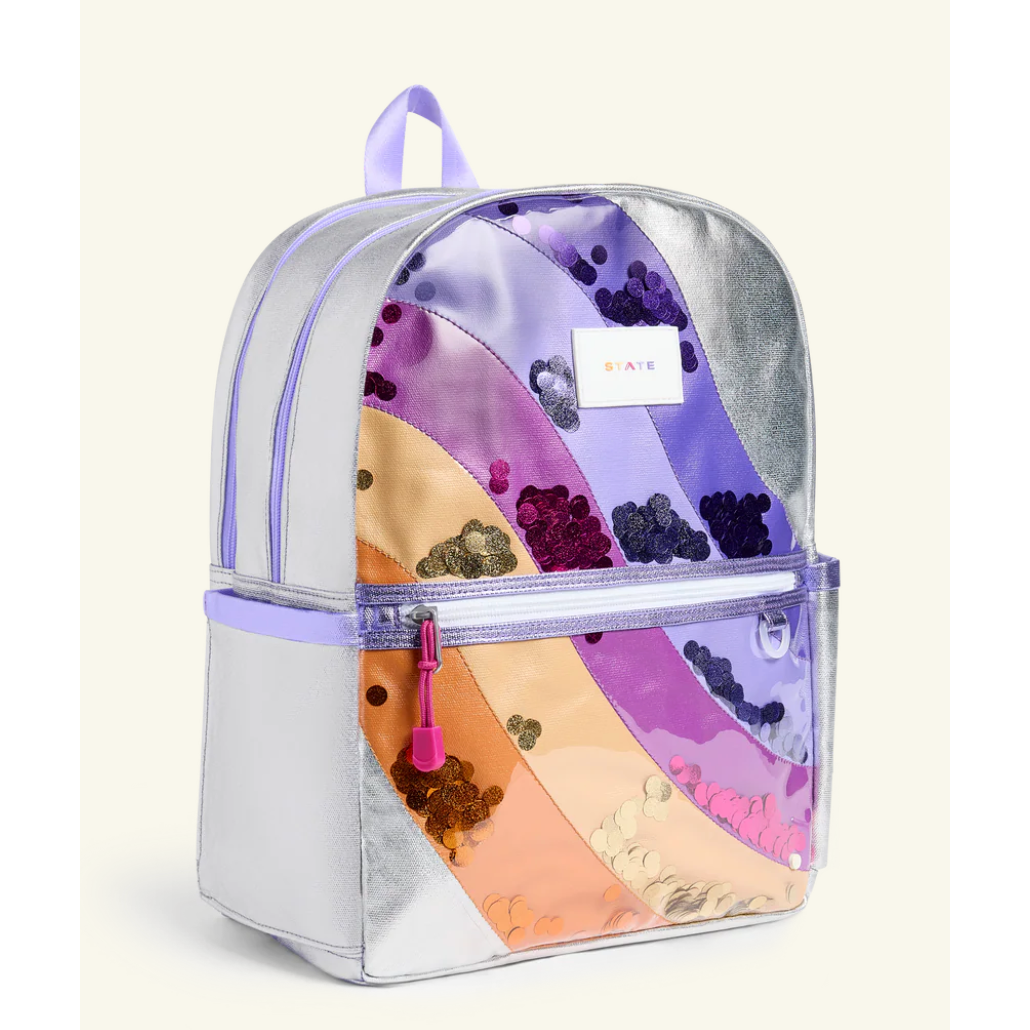 kane kids double pocket backpack | sequin wave
