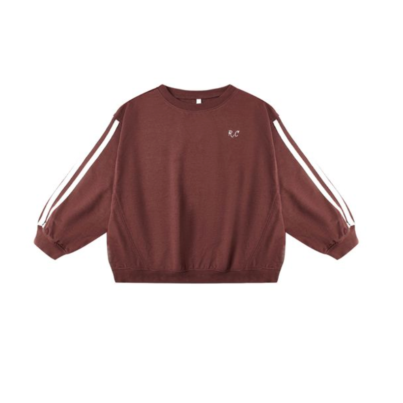 oversize sweatshirt | burgundy
