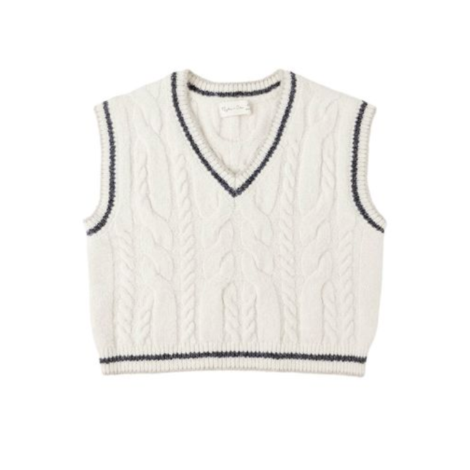 sweater vest | natural