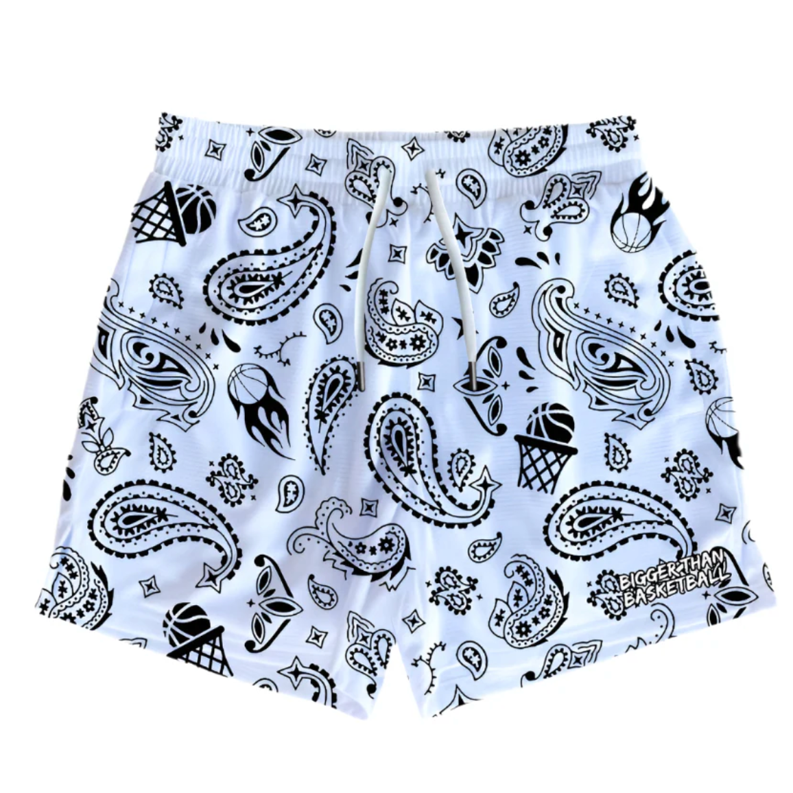 court bandit shorts | white