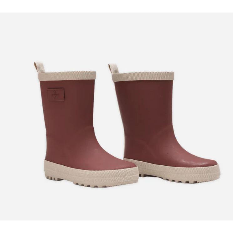 rainboot || burgandy