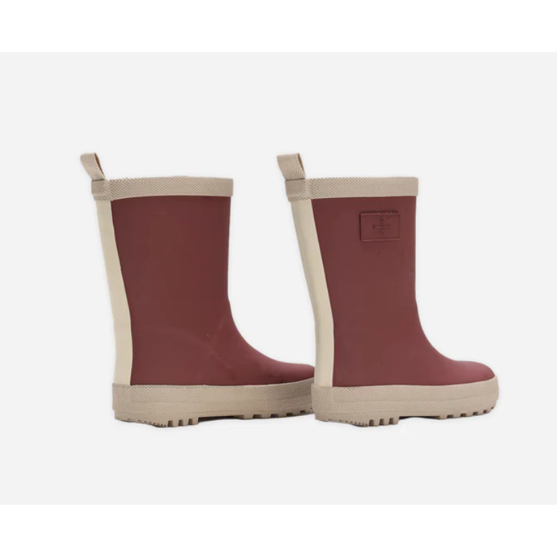 rainboot || burgandy