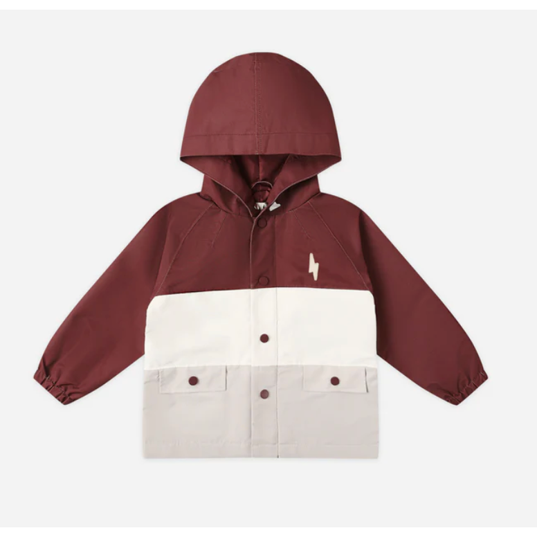 raincoat || color block