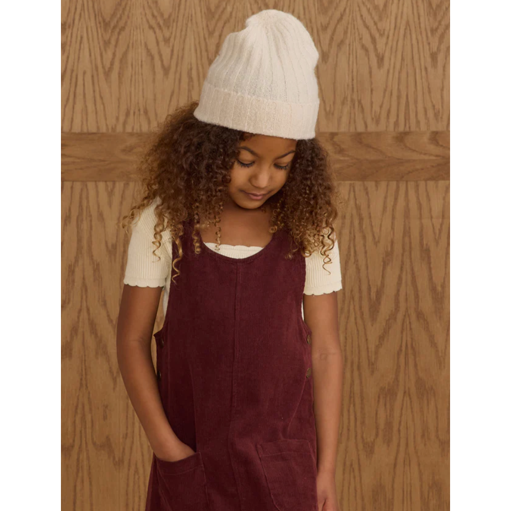 odette overall dress || burgundy