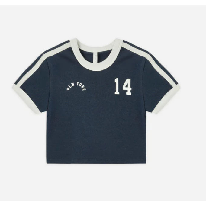 baby tee || navy