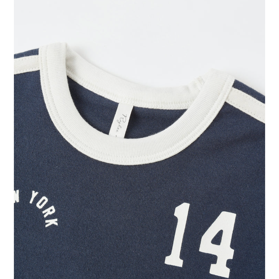 baby tee || navy