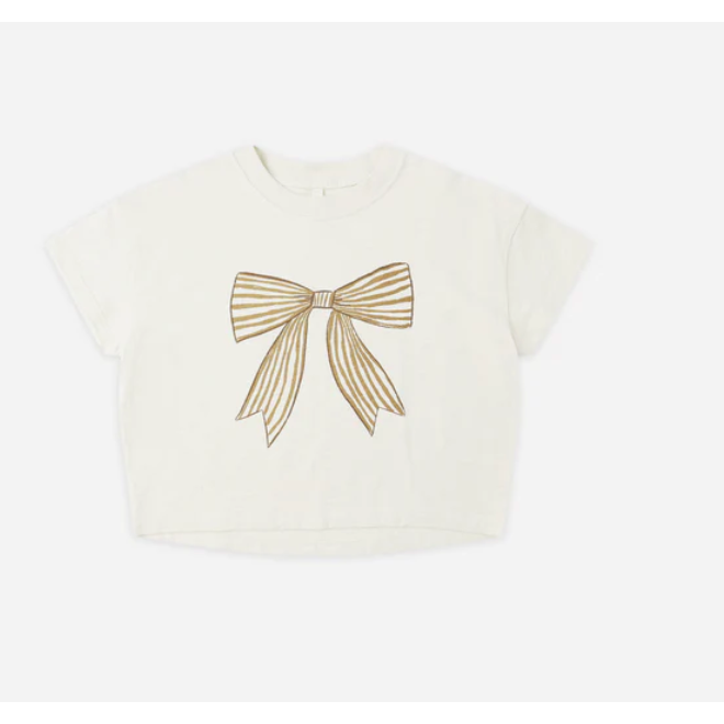 boxy tee || bow