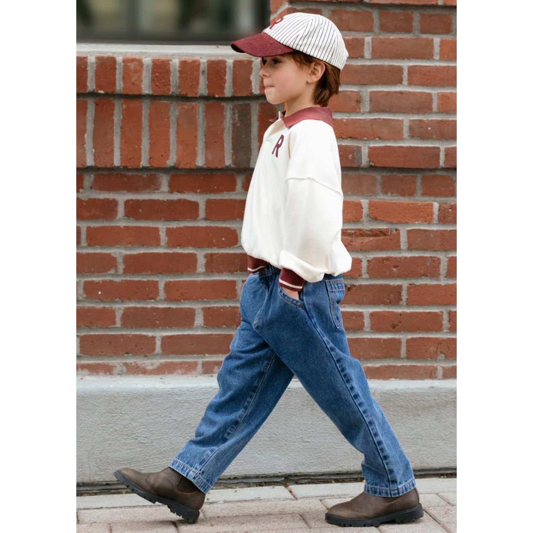 baggy pant || indigo denim