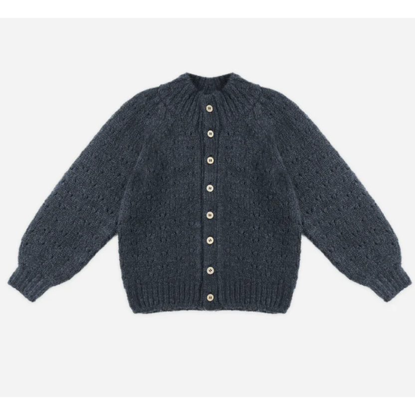 tulip cardigan || navy