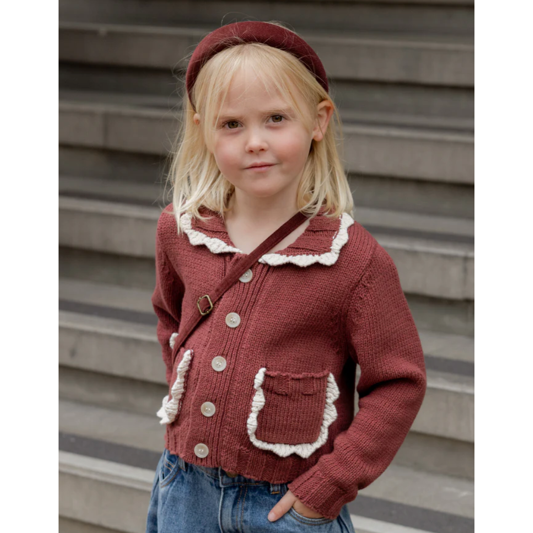 padded headband | burgandy